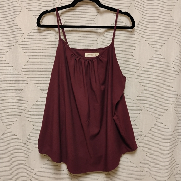 Faded Glory Camisole Top Soft Flowy Purple Eggplant Women's Size XXL 20 - Picture 1 of 8